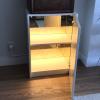 Mueble botellero con luz led