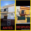 Antes y después de una fachada deteriorada